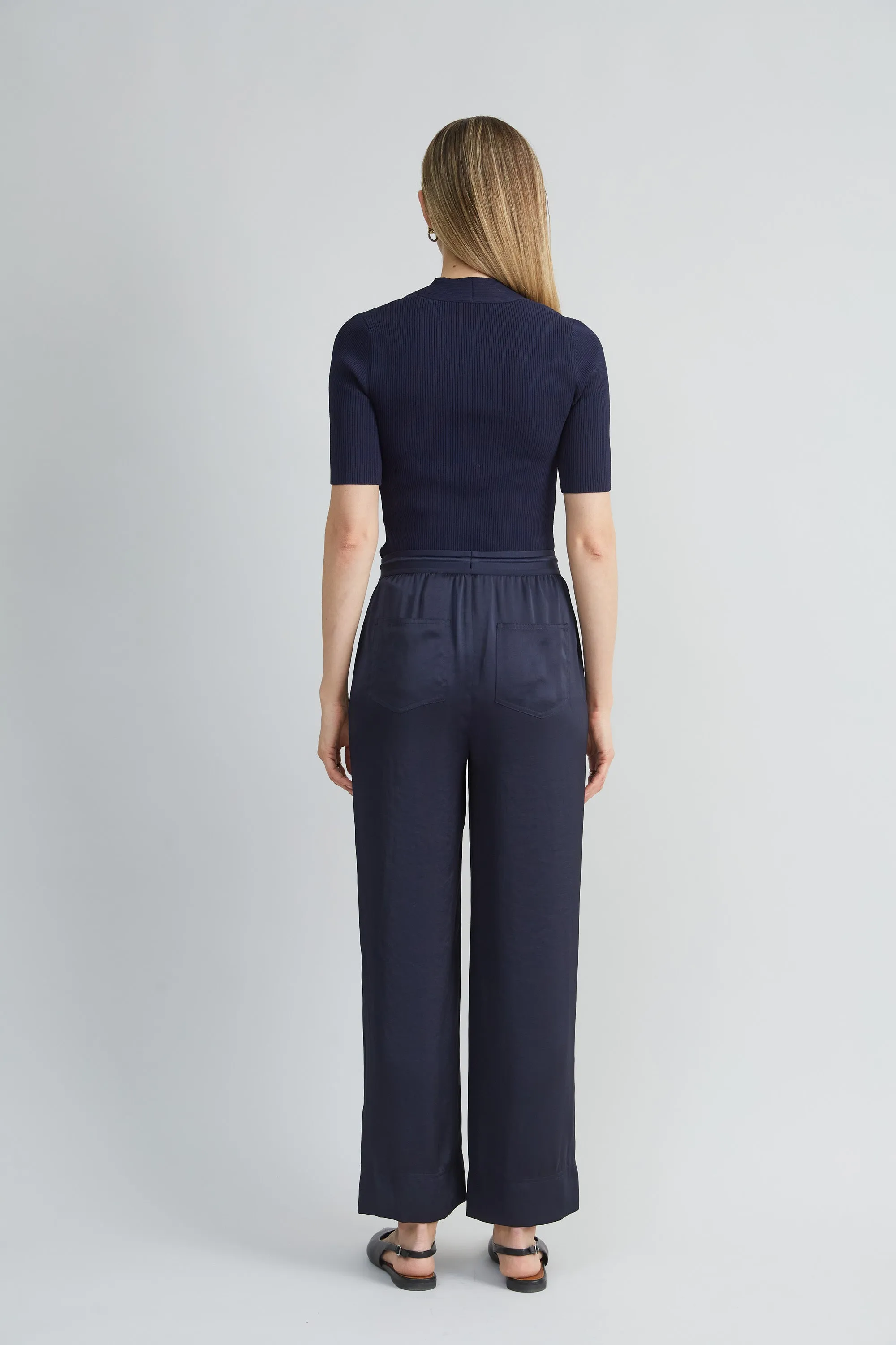 Satin Wide Leg Pant