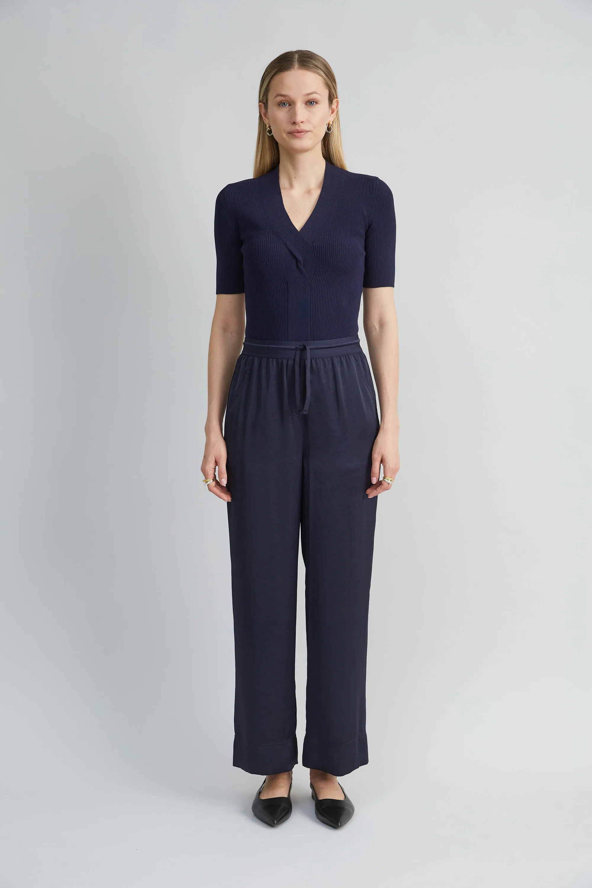 Satin Wide Leg Pant