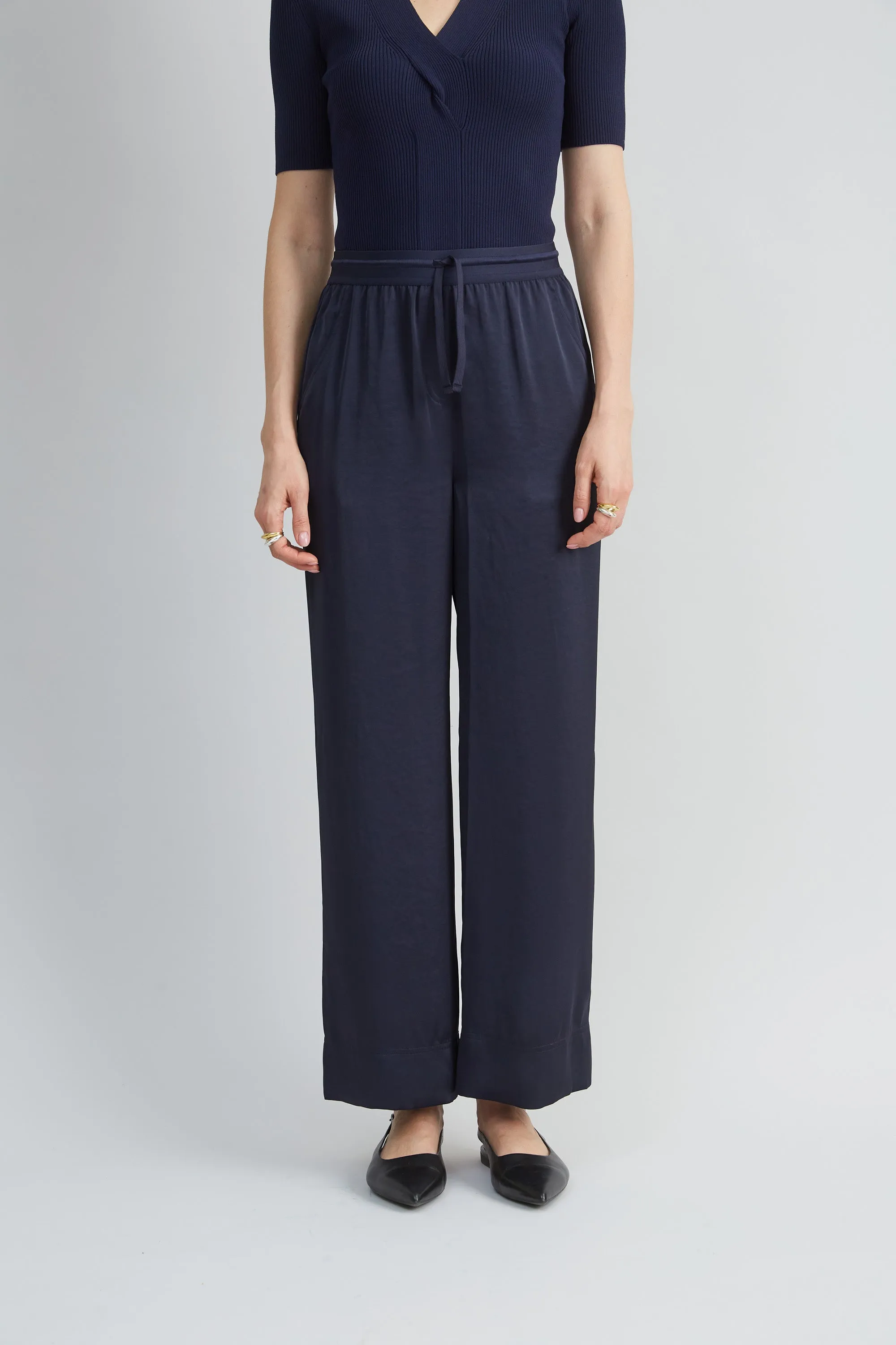 Satin Wide Leg Pant