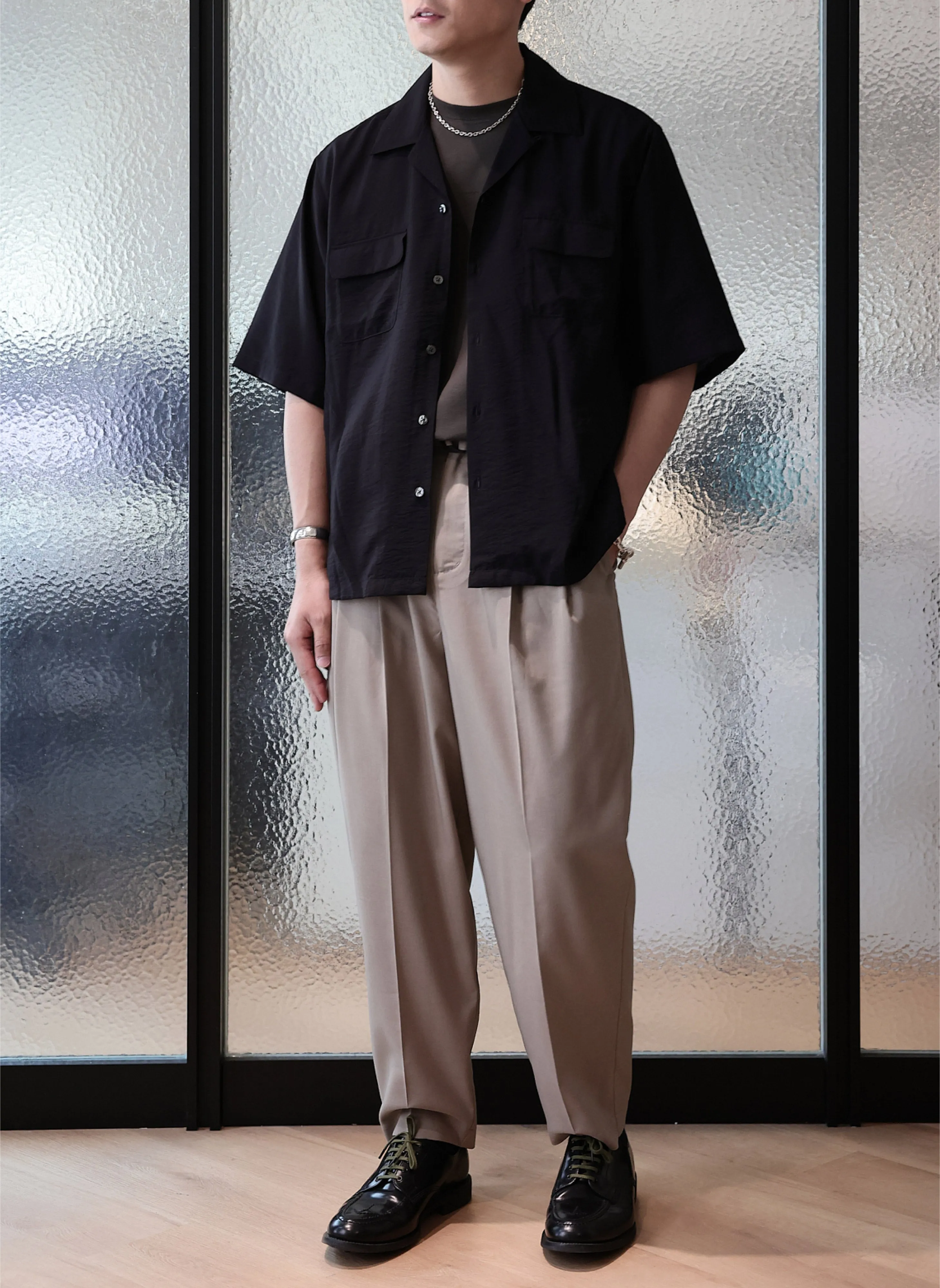 Seersuckers Solotex Wide Tapered Pants (P-12)