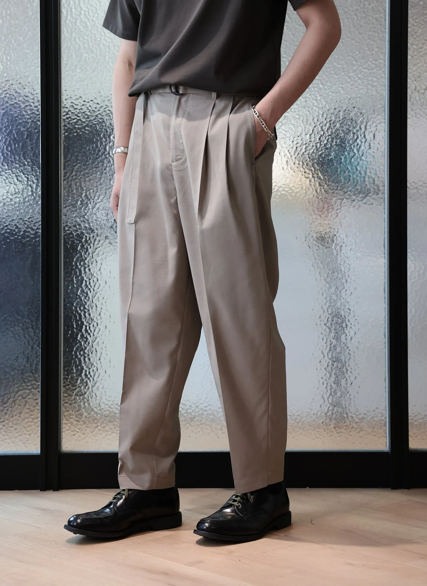 Seersuckers Solotex Wide Tapered Pants (P-12)