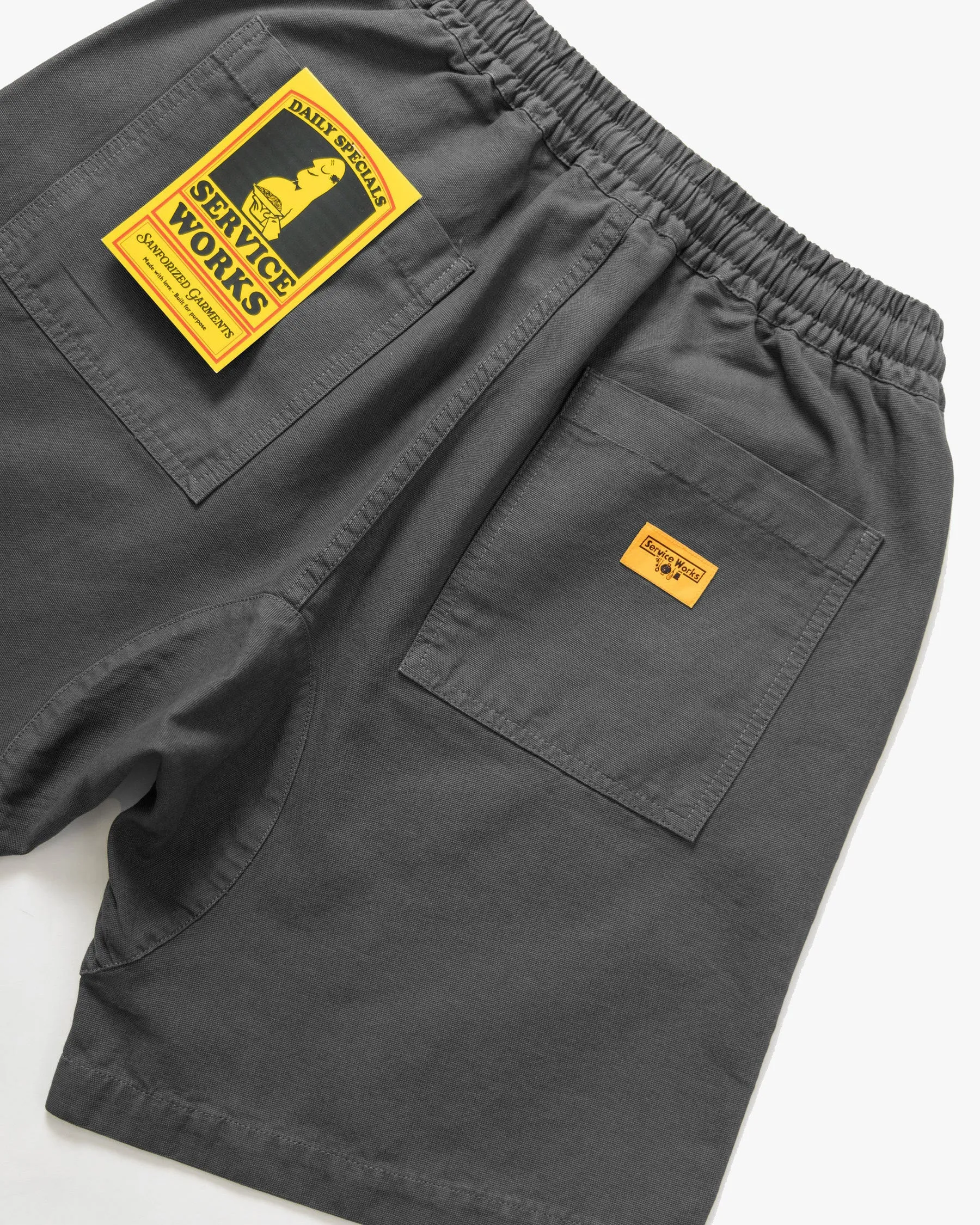 Service Works Classic Canvas Chef Shorts - Grey