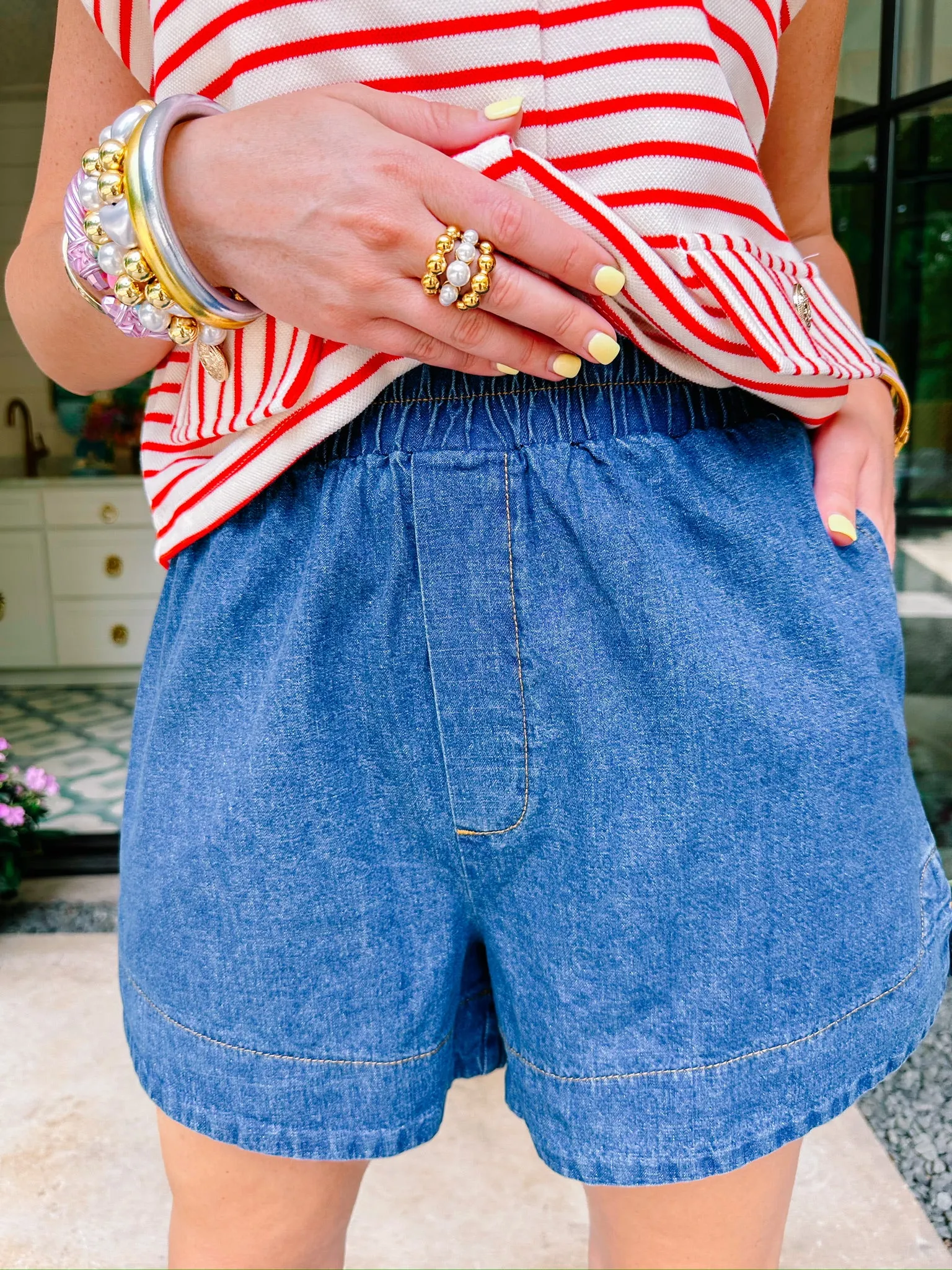 SHELBY DENIM SHORTS