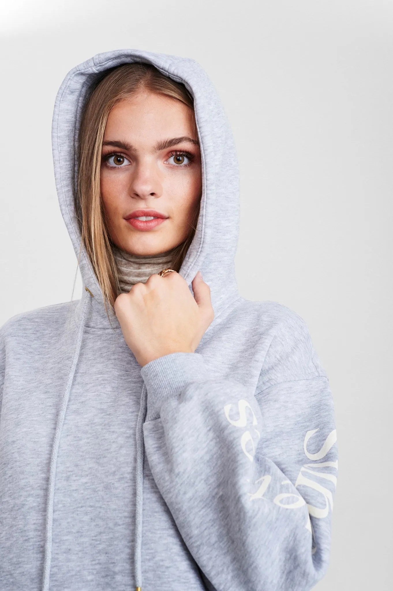 SISAGA DRESS - Light grey mel
