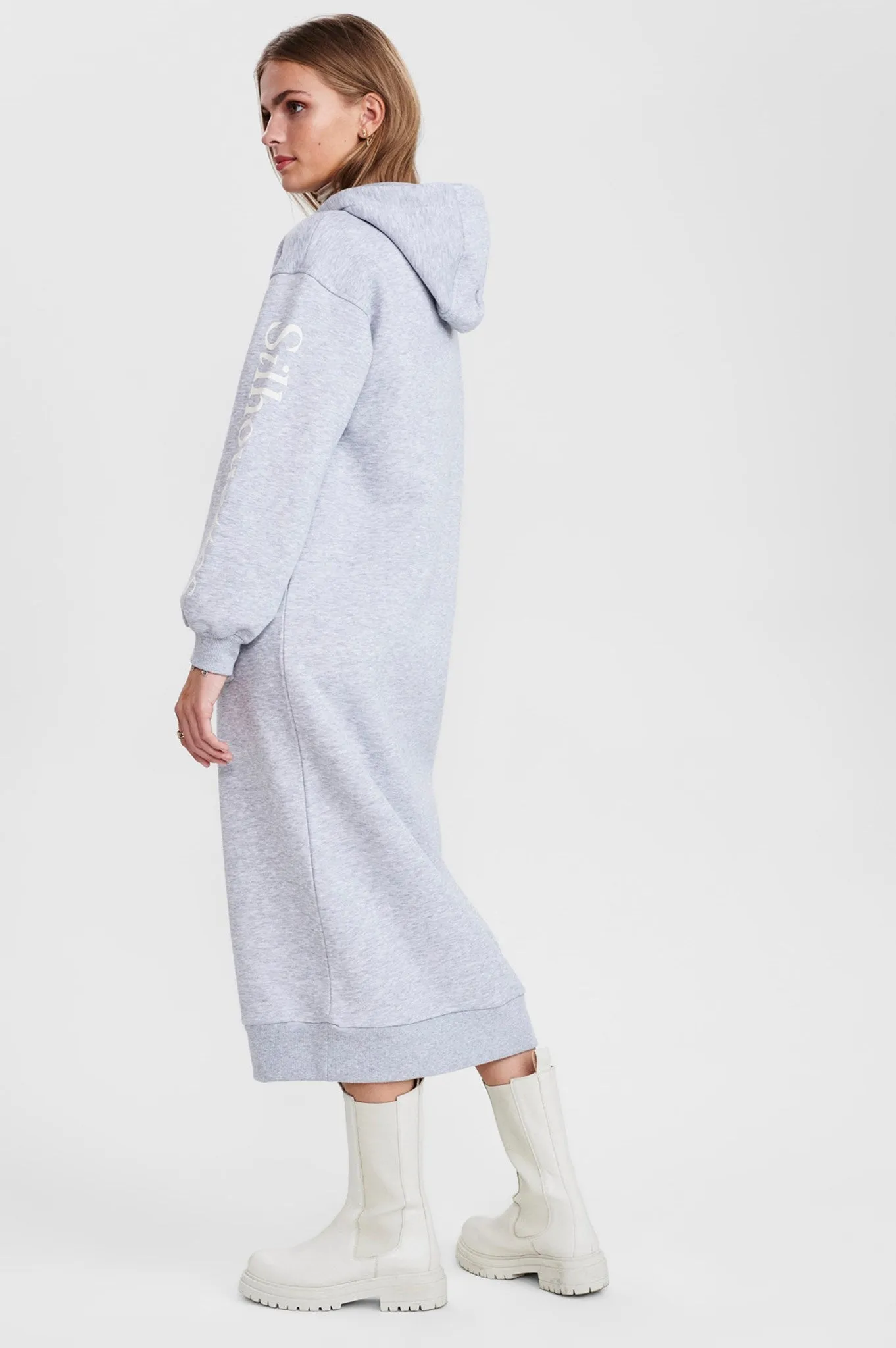 SISAGA DRESS - Light grey mel