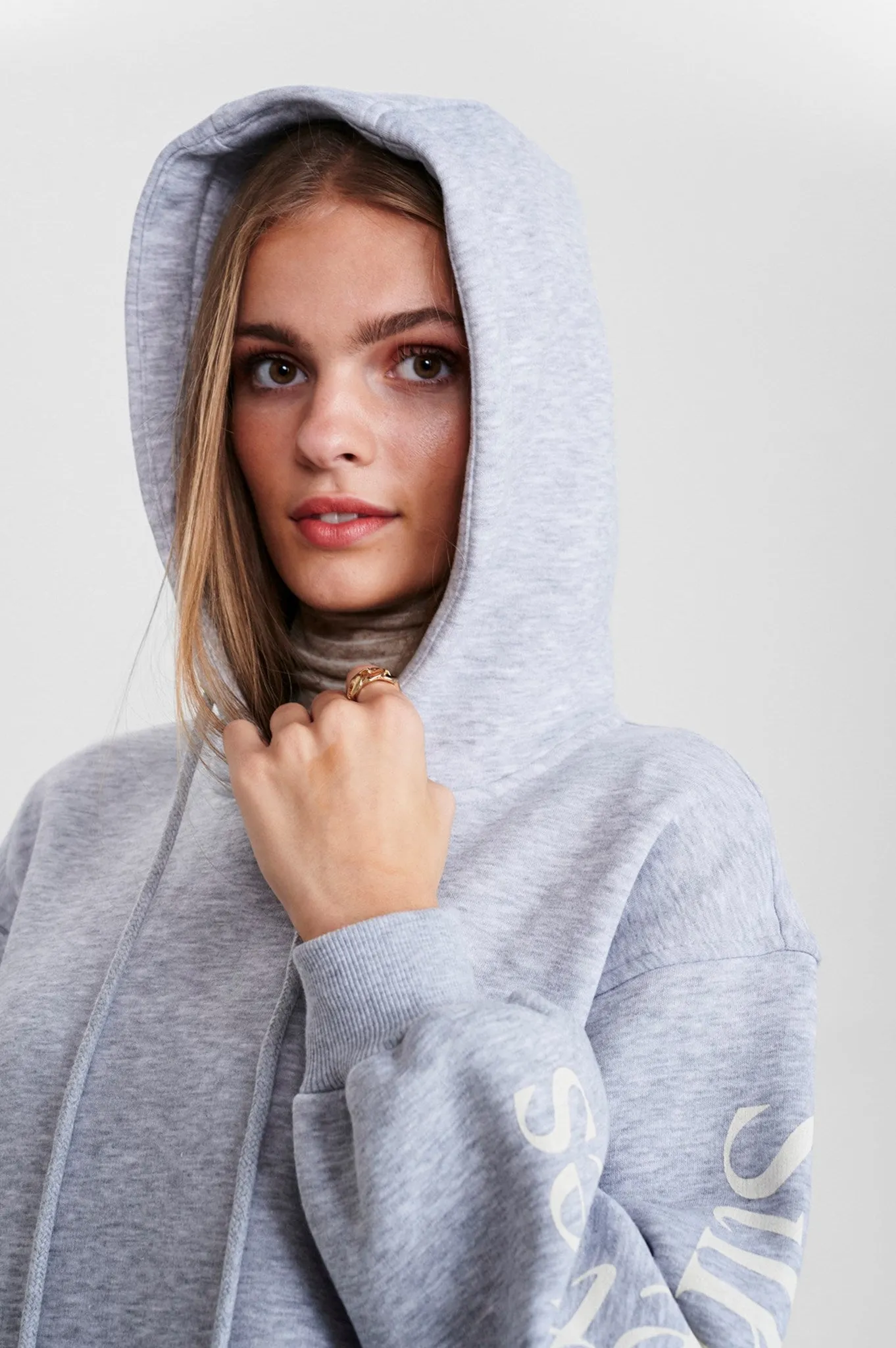 SISAGA DRESS - Light grey mel
