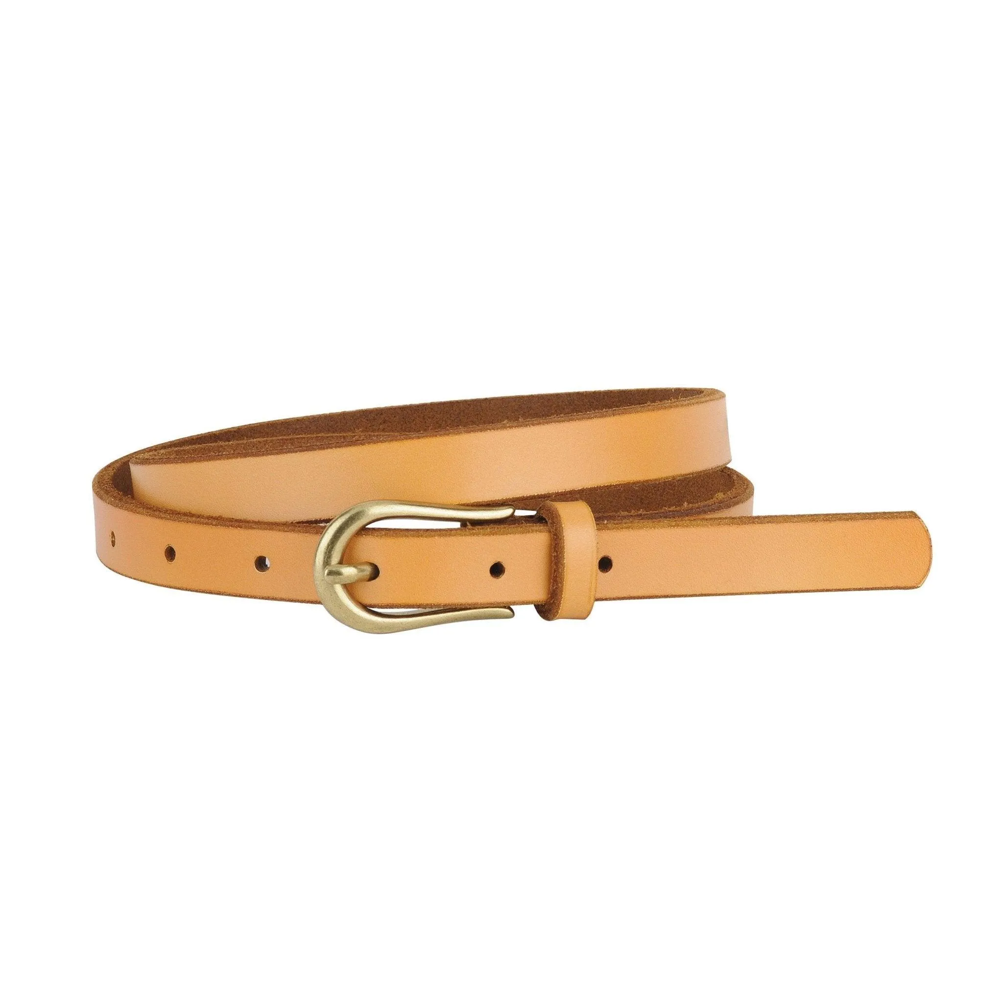 The Meadow Skinny Leather Belt