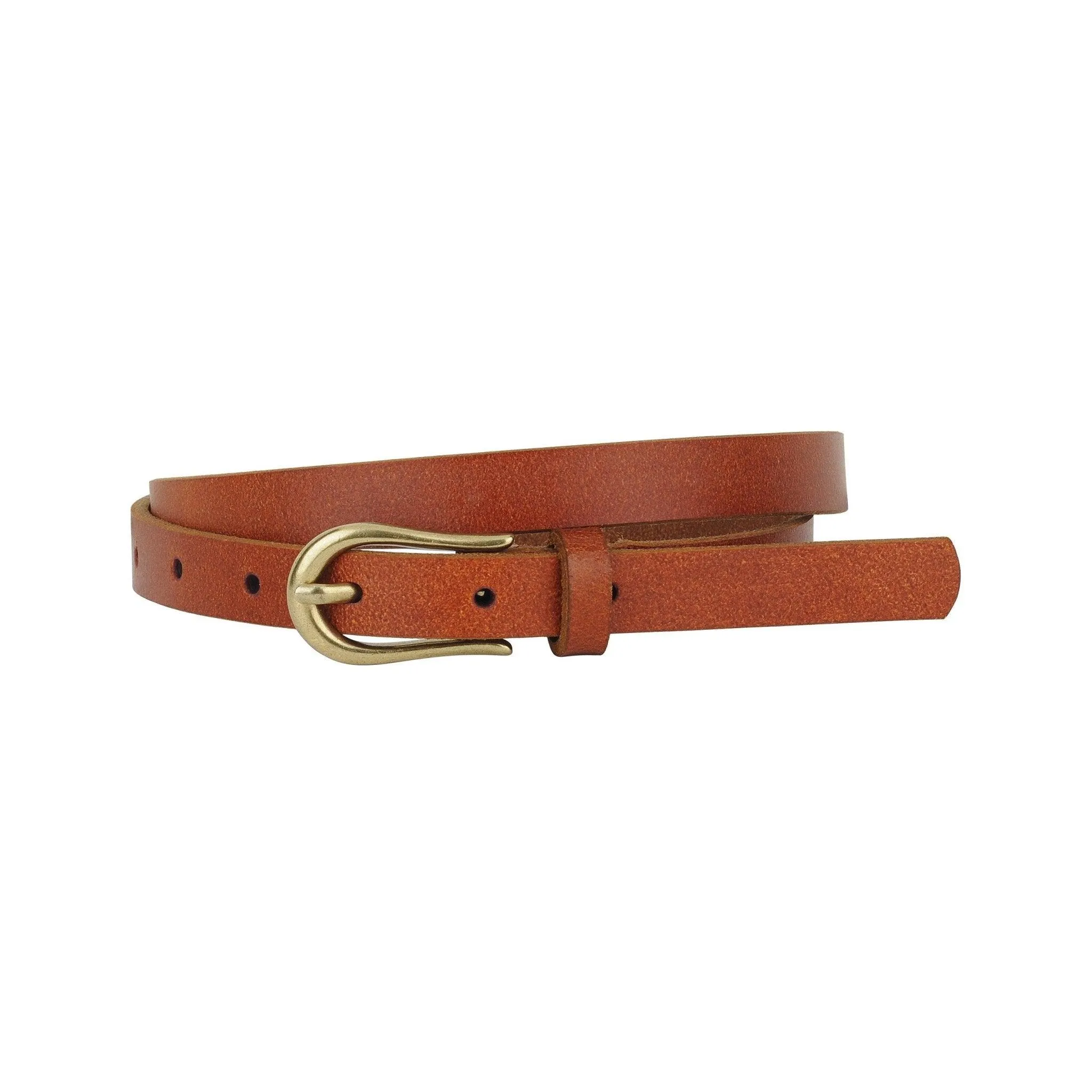 The Meadow Skinny Leather Belt