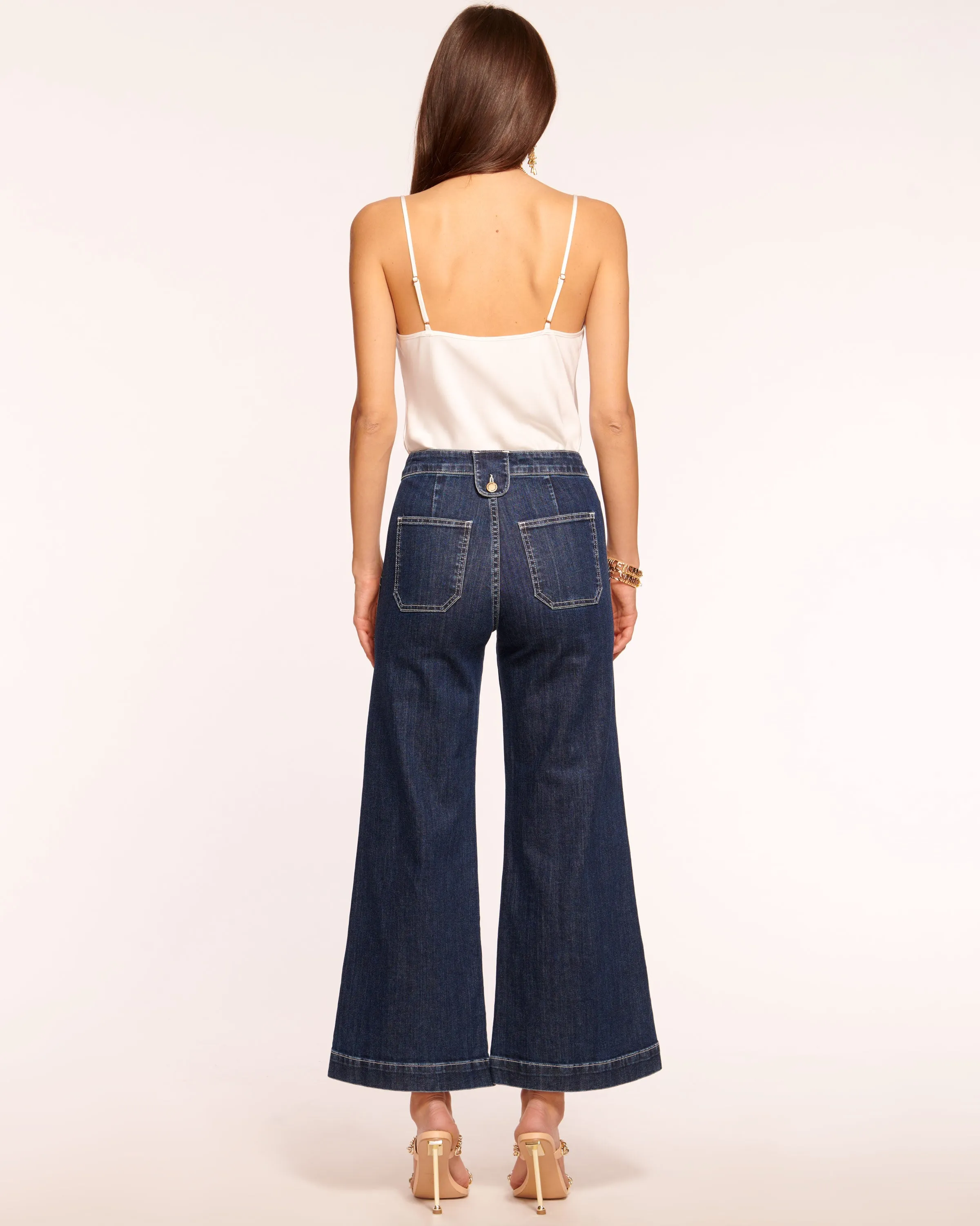 Theodora Cropped Wide Leg Jean