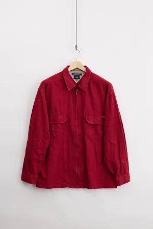 Tommy Jeans zippered flannel workshirt (XL)