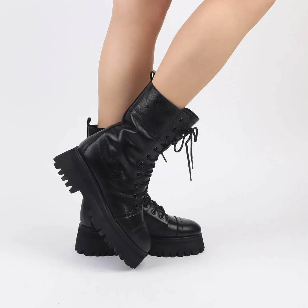 TROPAZ - flatform army boots