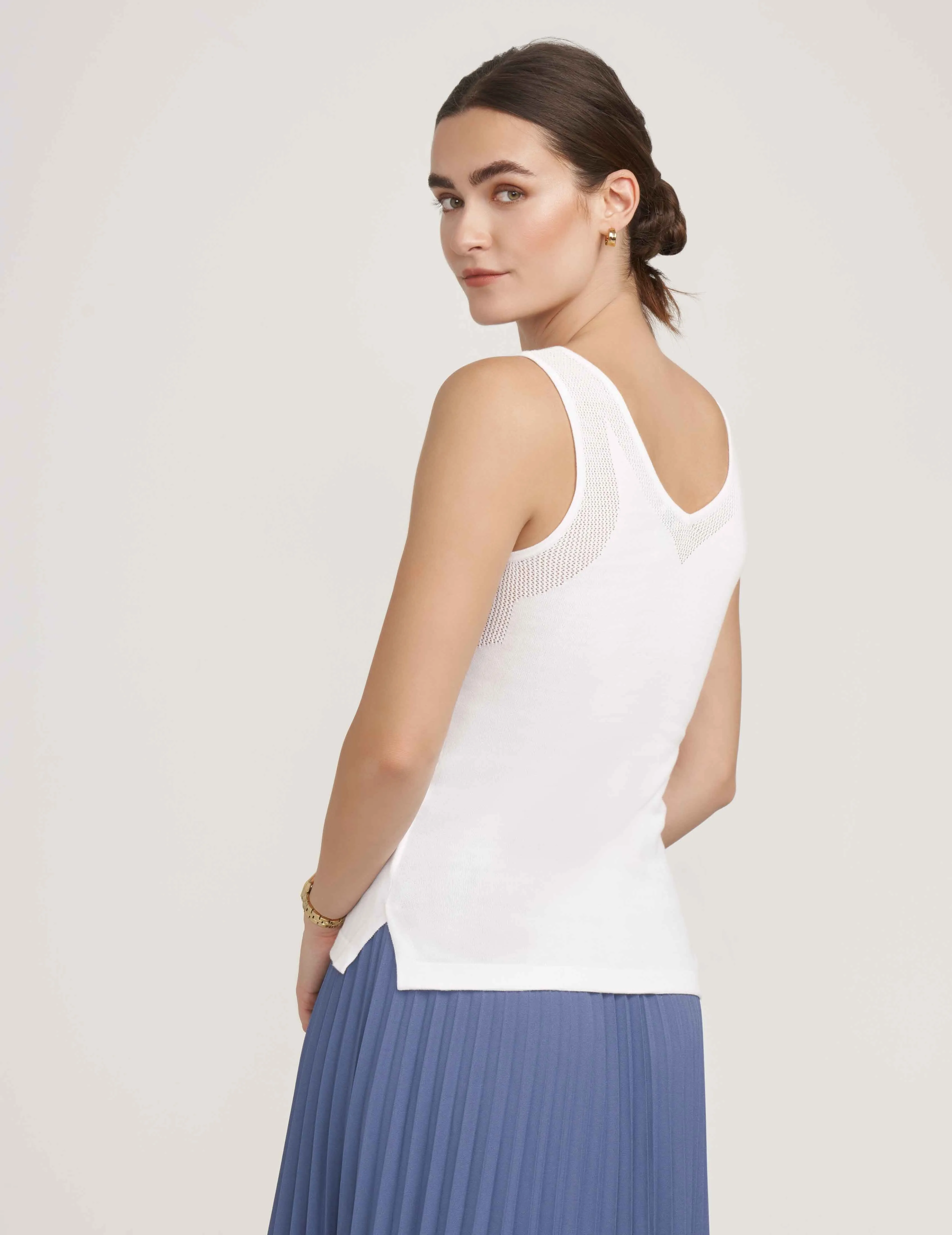 V-Neck Mesh Tank Top- Sale