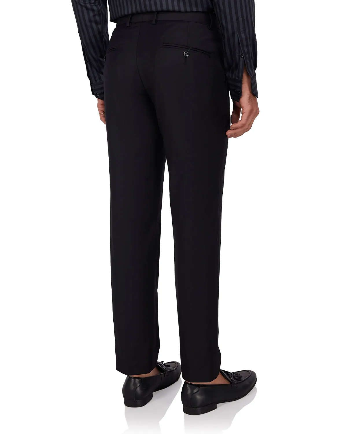 Veritas Merino Wool Dress Pants - Black