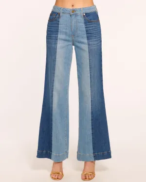 Vinnie Wide Leg Two-Tone Jean