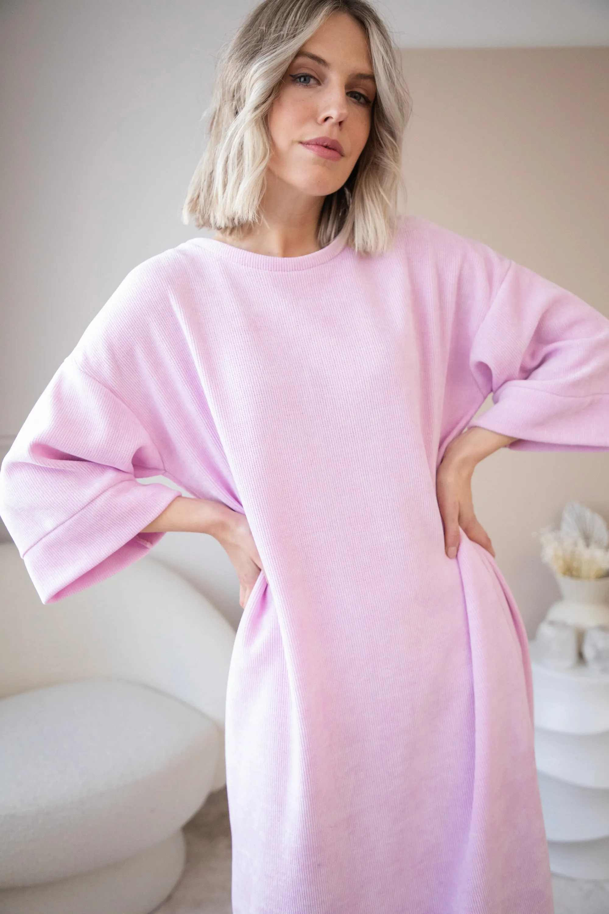 Viva Velvet Baby Pink - Maxi Jurk