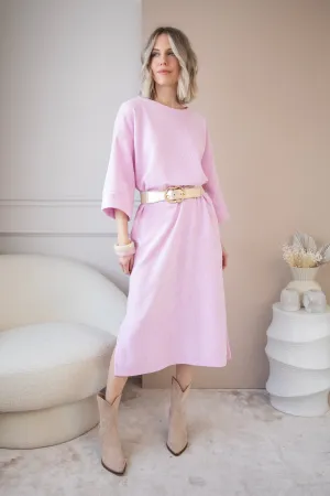 Viva Velvet Baby Pink - Maxi Jurk