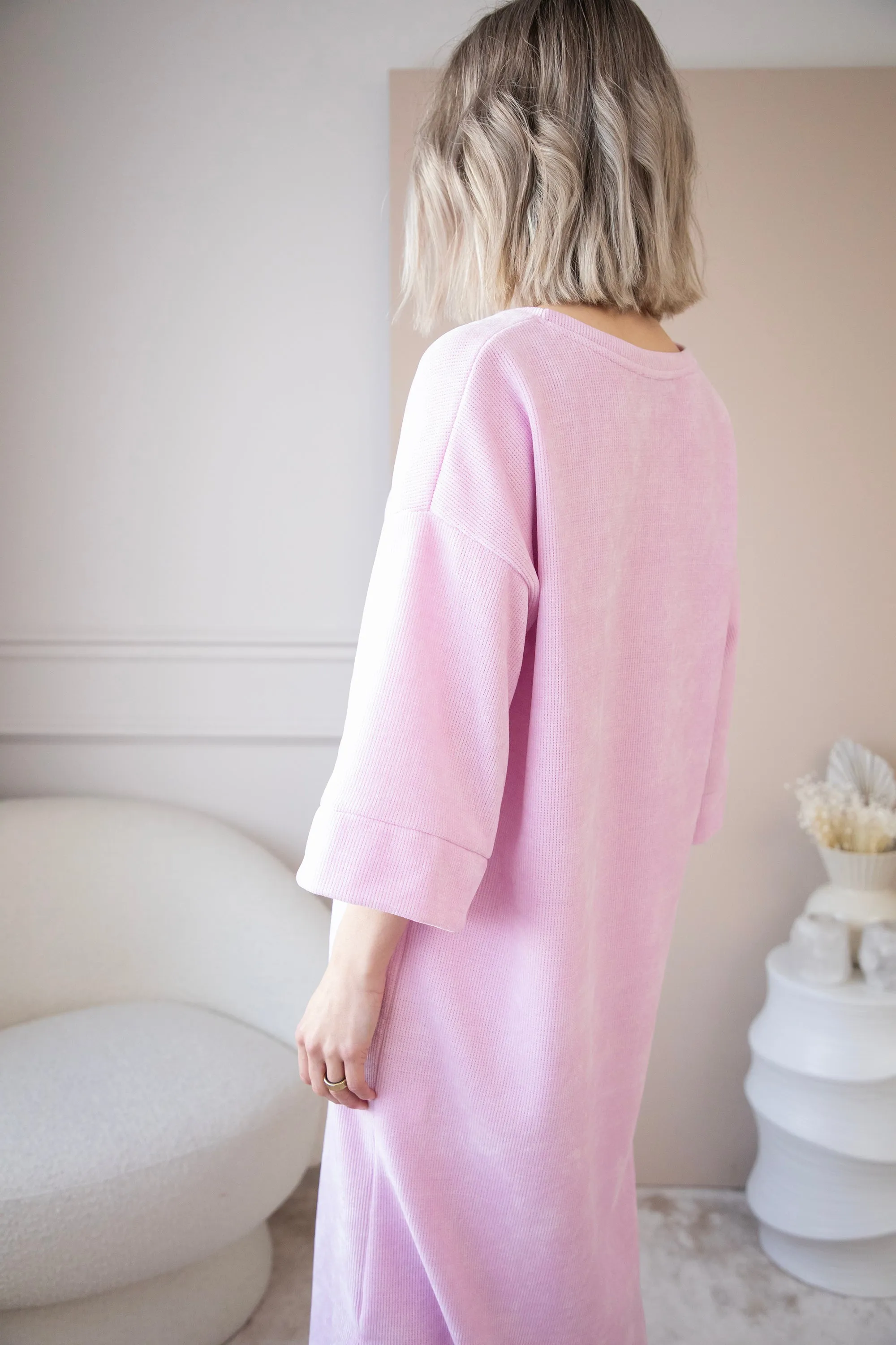 Viva Velvet Baby Pink - Maxi Jurk