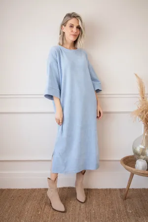 Viva Velvet Blue - Maxi Jurk