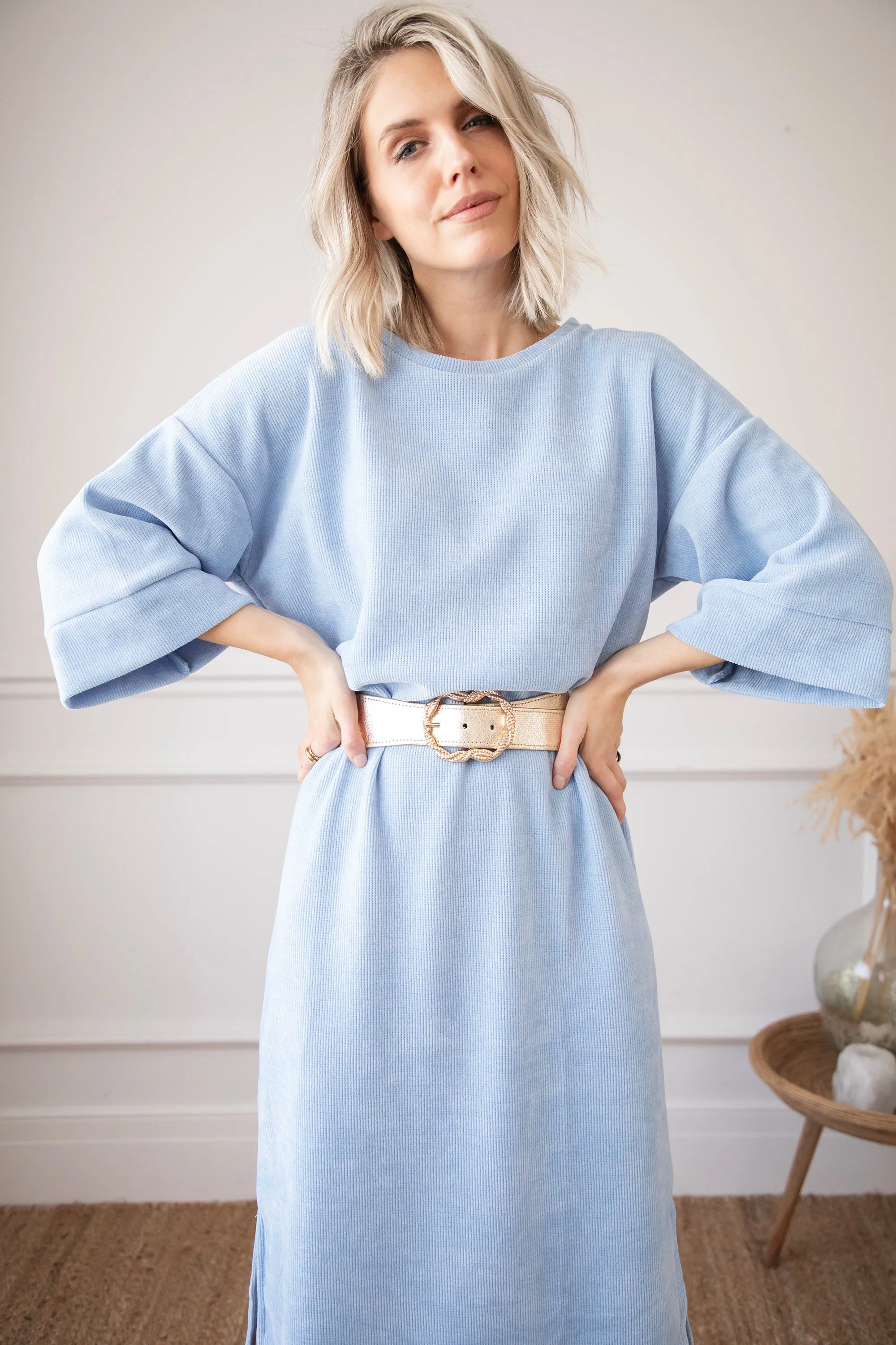 Viva Velvet Blue - Maxi Jurk