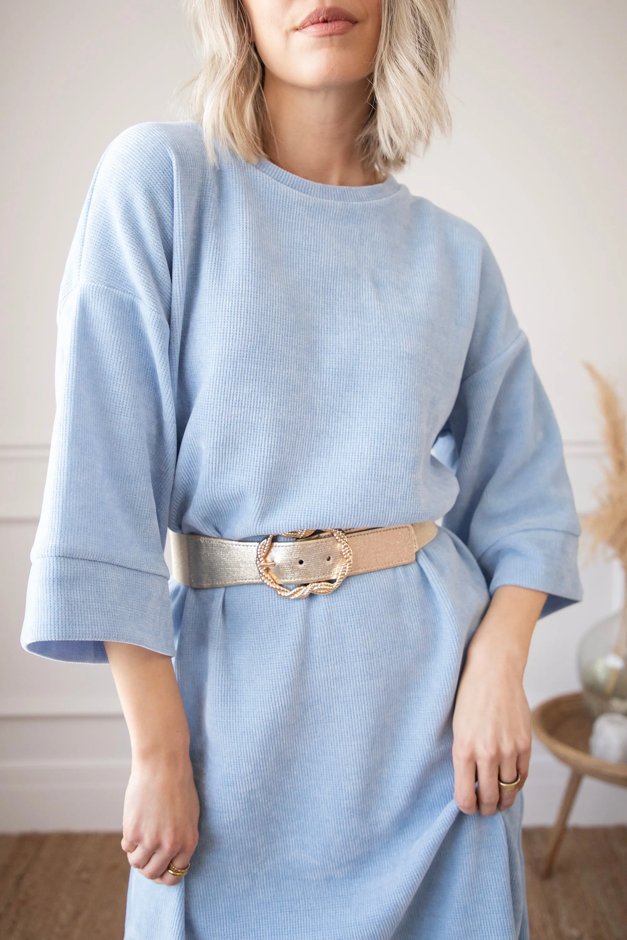 Viva Velvet Blue - Maxi Jurk