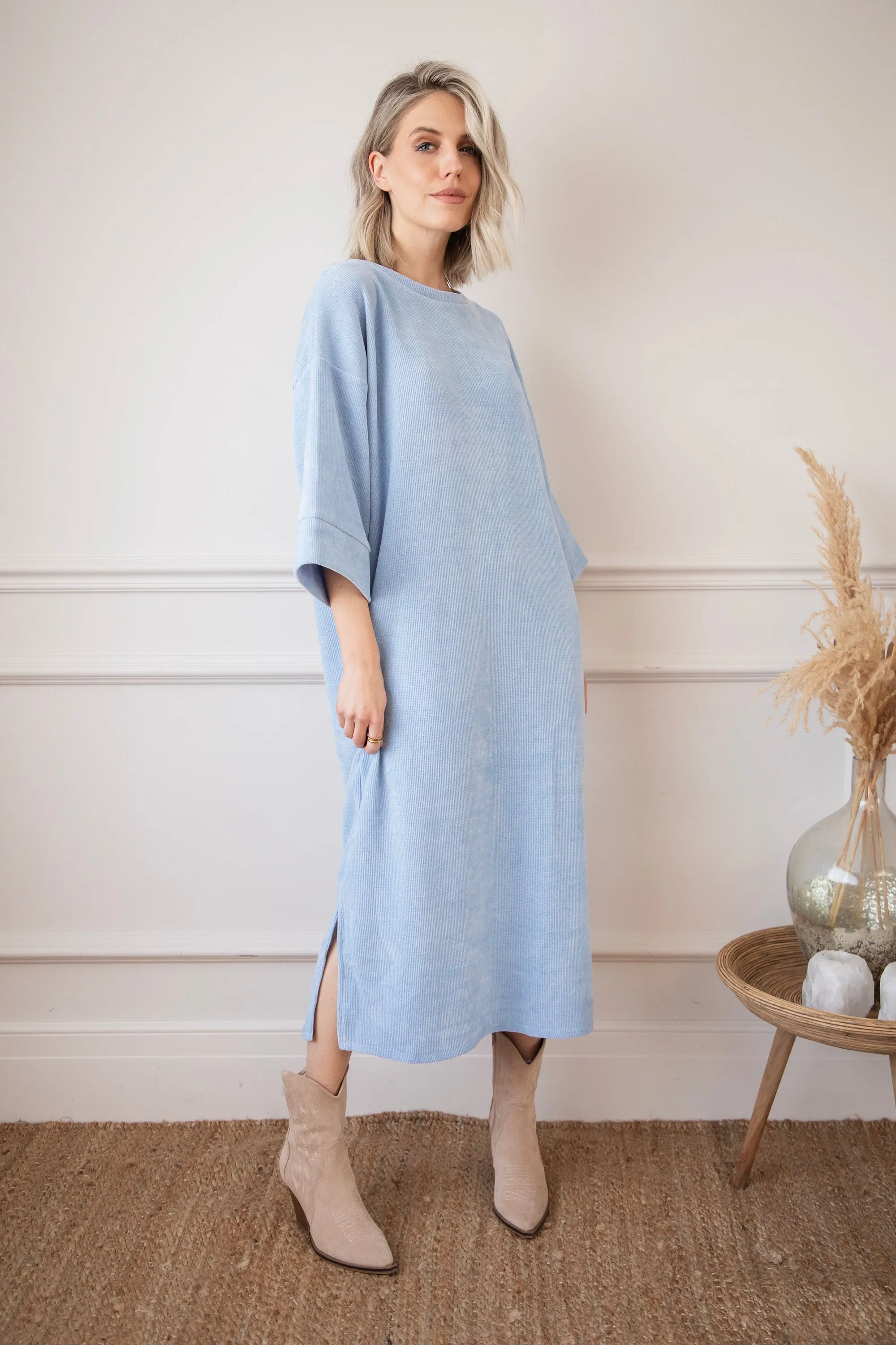 Viva Velvet Blue - Maxi Jurk