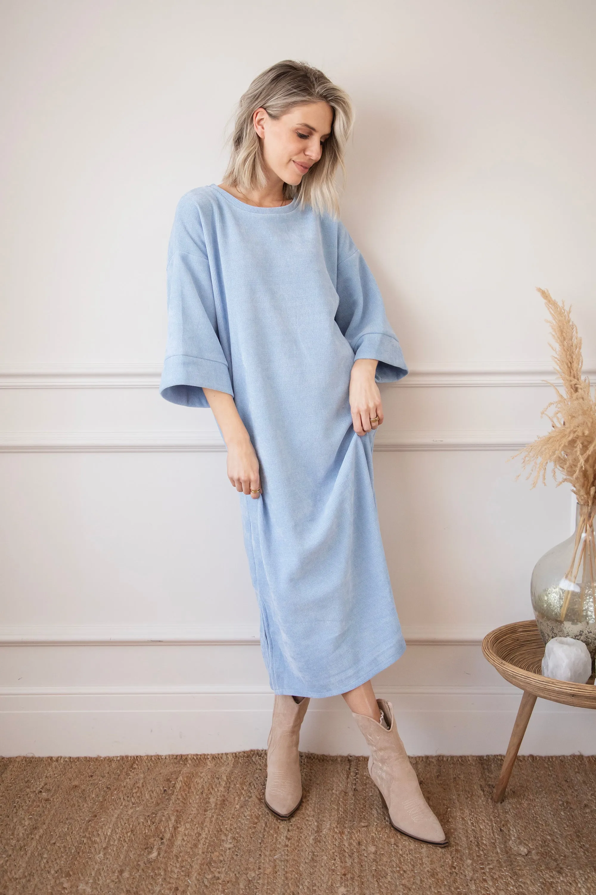 Viva Velvet Blue - Maxi Jurk
