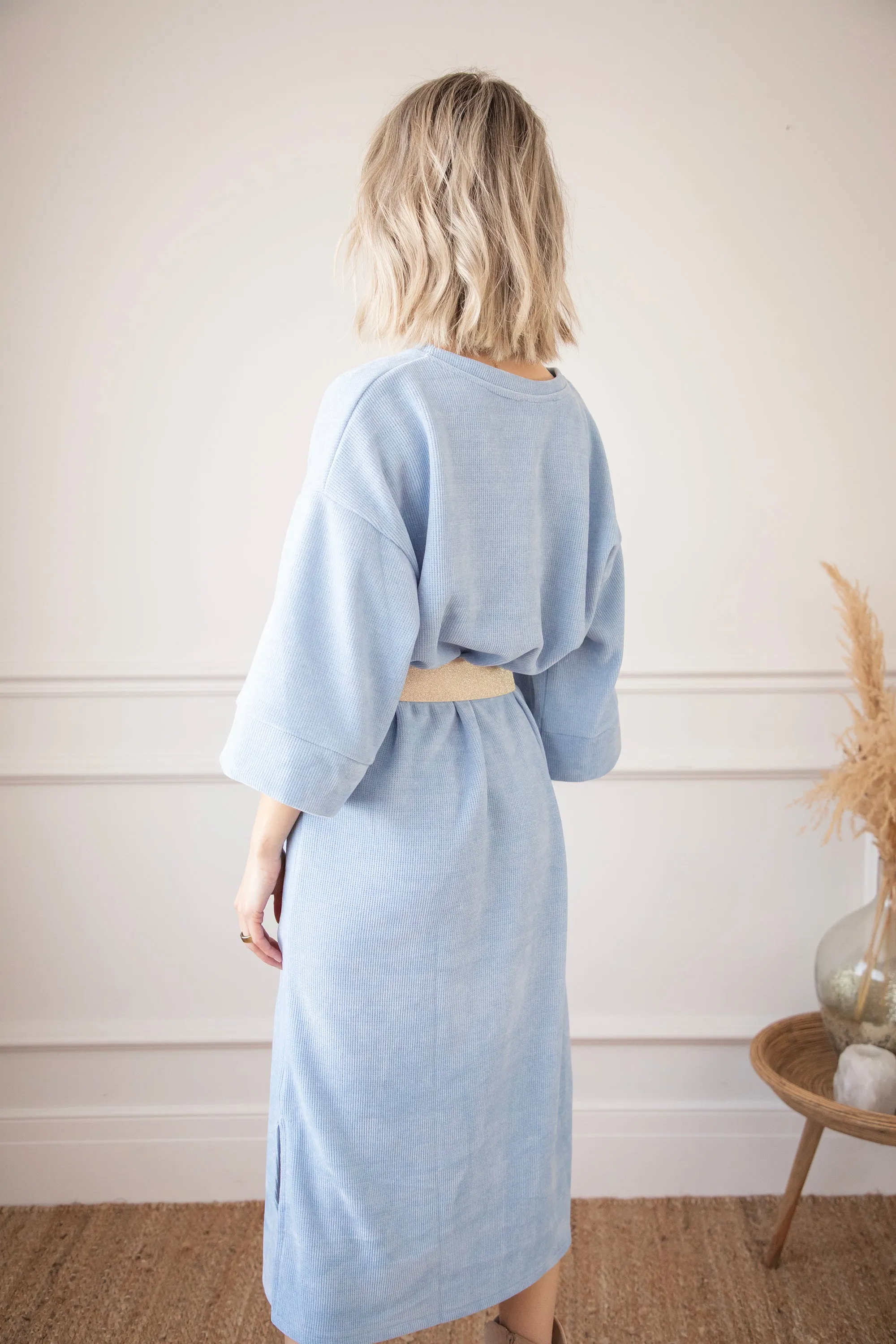 Viva Velvet Blue - Maxi Jurk