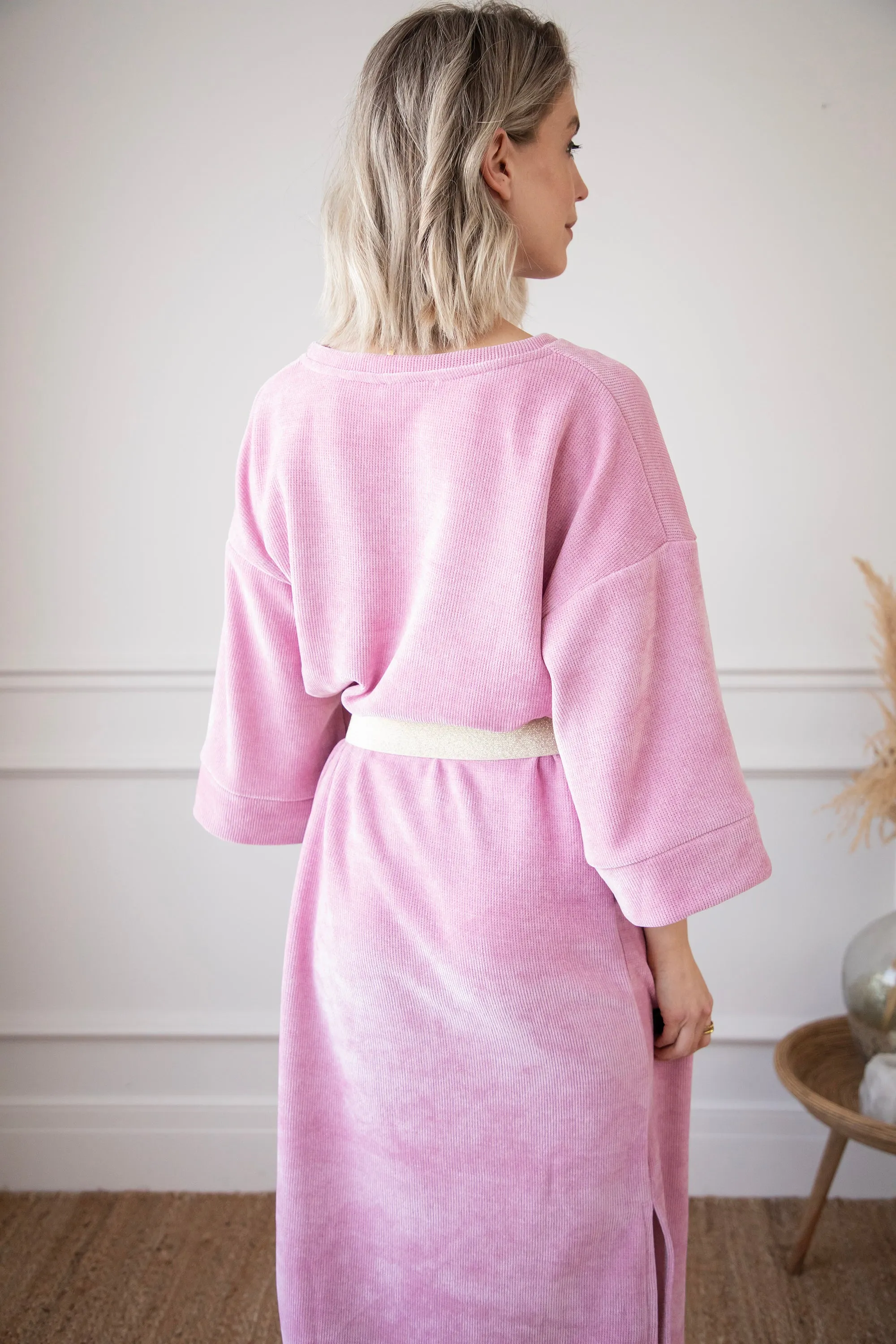 Viva Velvet Pink - Maxi Jurk