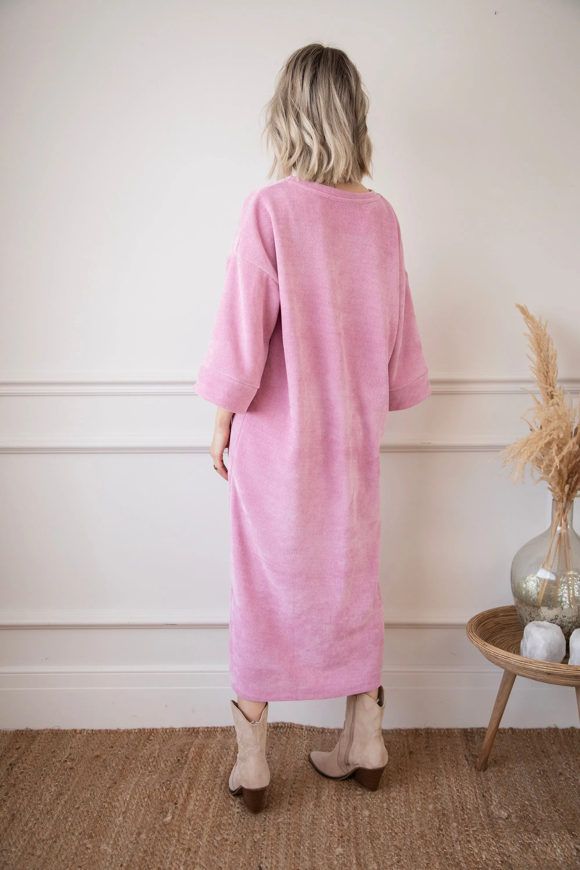 Viva Velvet Pink - Maxi Jurk