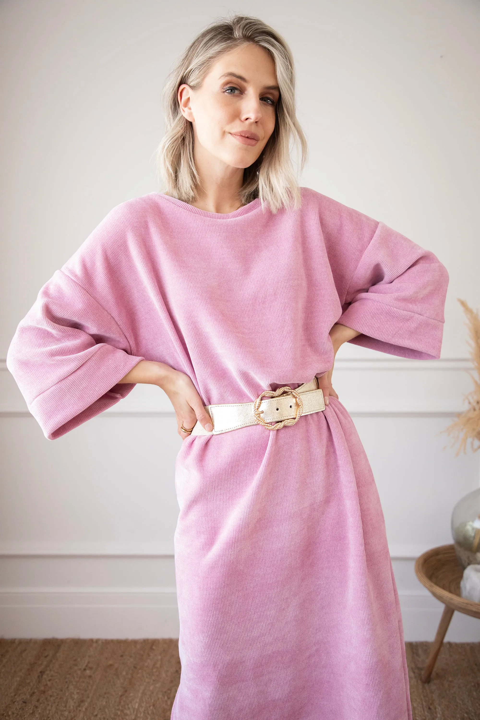 Viva Velvet Pink - Maxi Jurk