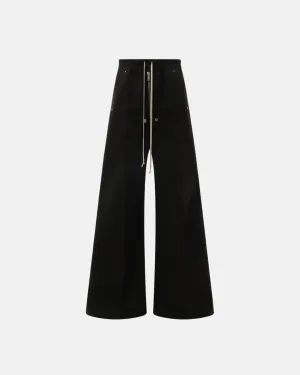 Wide Bela Pants Black Brushed